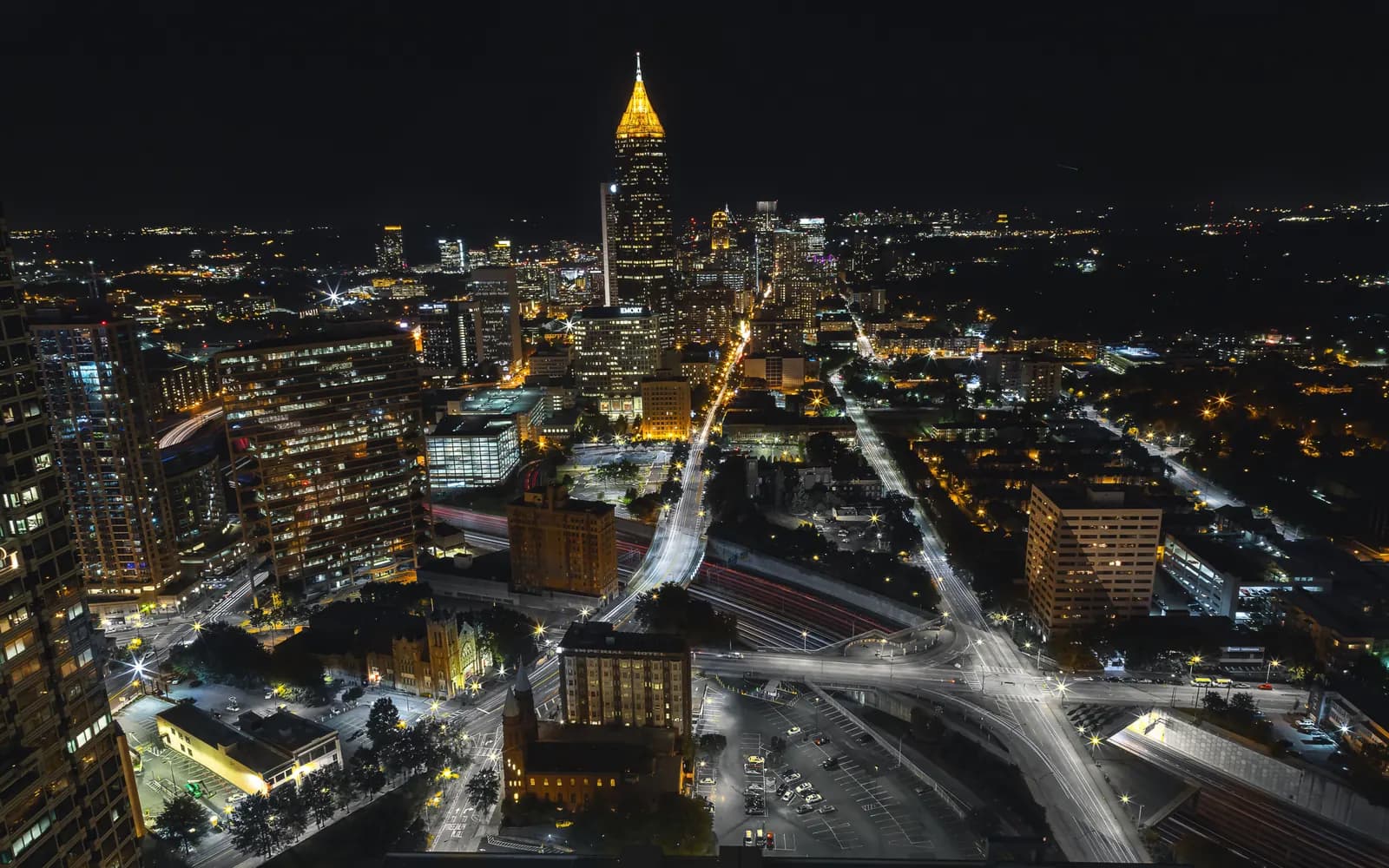 Sandy Springs skyline backdrop