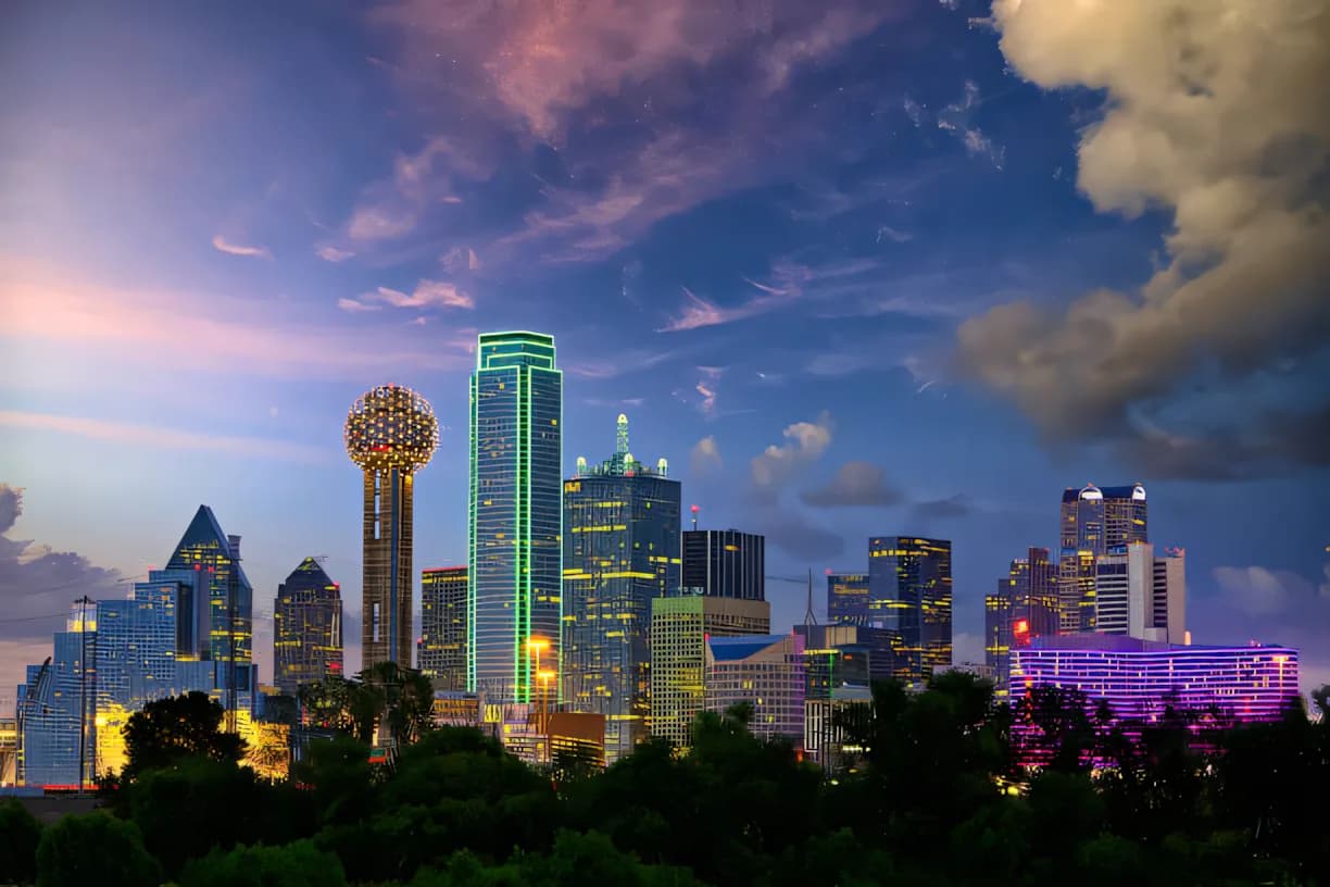 Frisco skyline backdrop