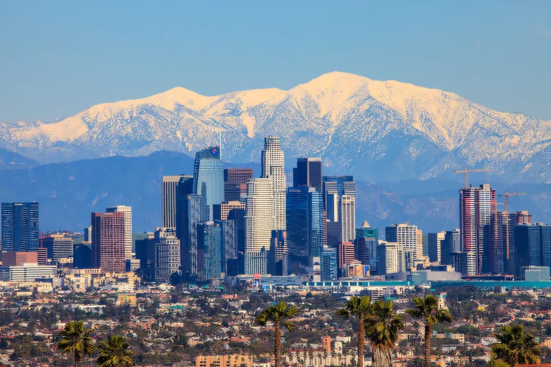 Santa Monica skyline backdrop